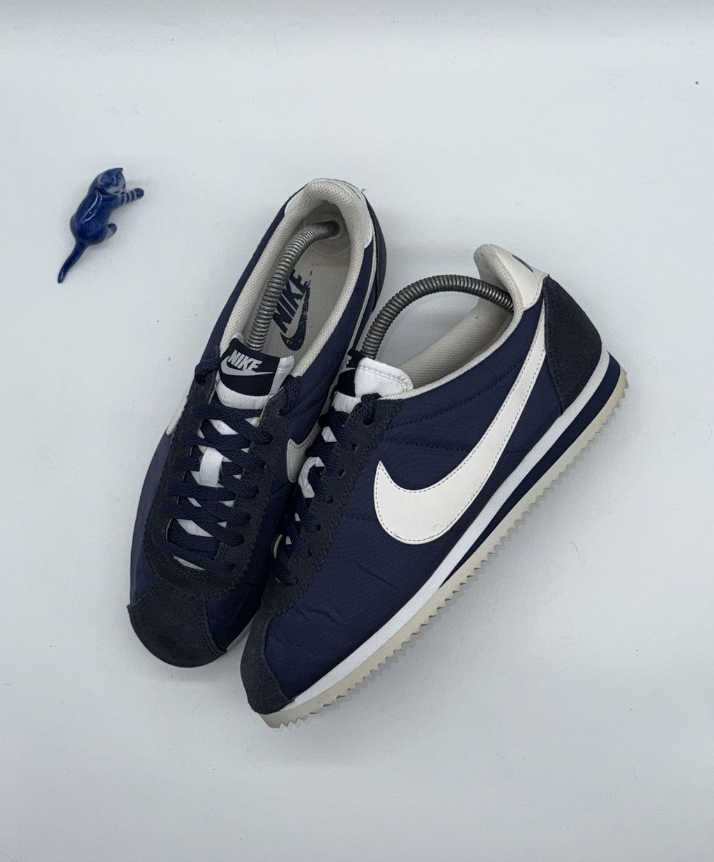 (2016) Nike Classic Cortez Nylon OG - Obsidian Navy / White - UK 7 (807472-410)