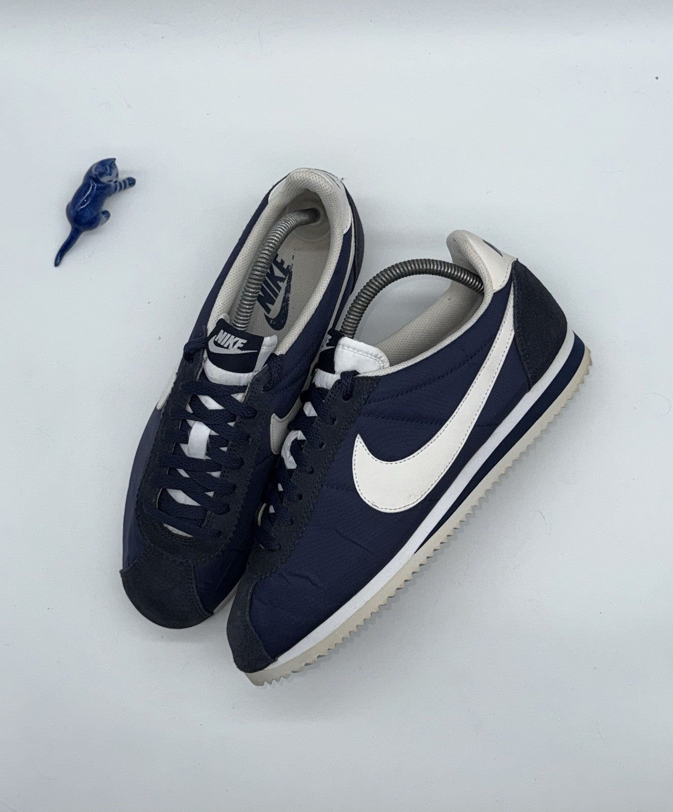 (2016) Nike Classic Cortez Nylon OG - Obsidian Navy / White - UK 7 (807472-410)