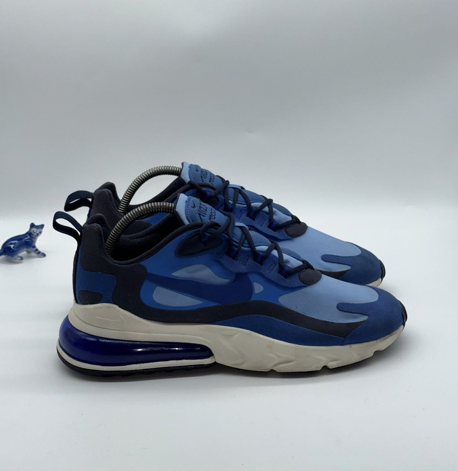 Nike Air Max 270 React Triple Blue x White Mens Size UK 7.5 (CI3866-400)