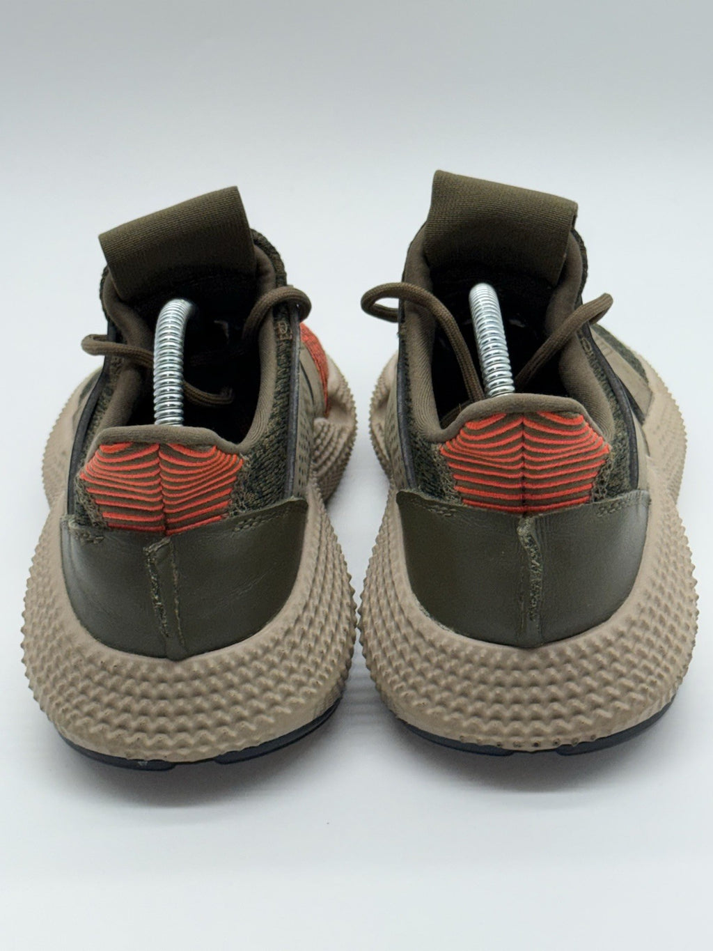 (2017) Adidas Prophere Olive Green Orange Retro Trainers Size UK 6
