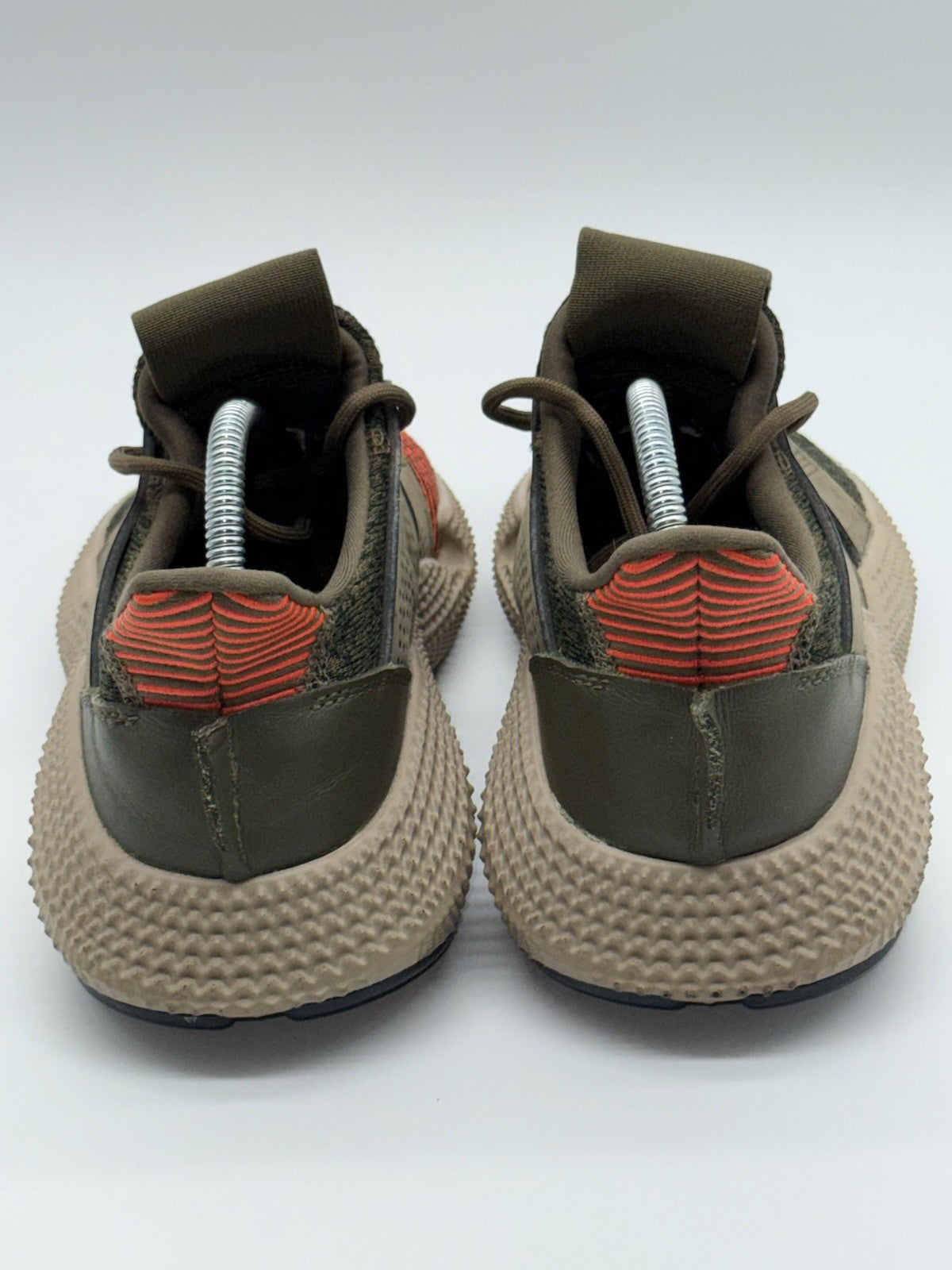 (2017) Adidas Prophere Olive Green Orange Retro Trainers Size UK 6