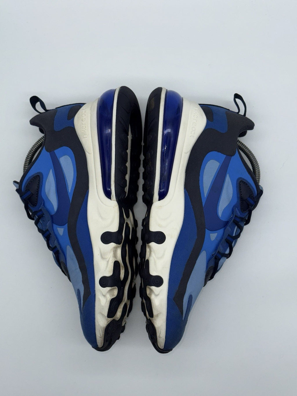 Nike Air Max 270 React Triple Blue x White Mens Size UK 7.5 (CI3866-400)