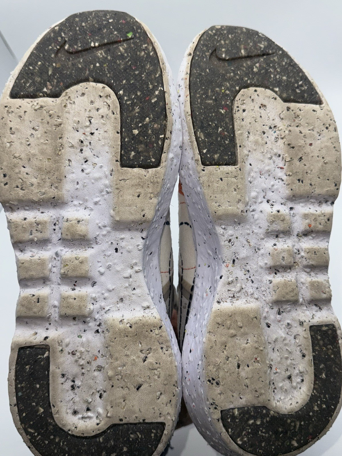 (2022) Nike Crater Impact Cream x Orange Retro Trainers Size UK 8
