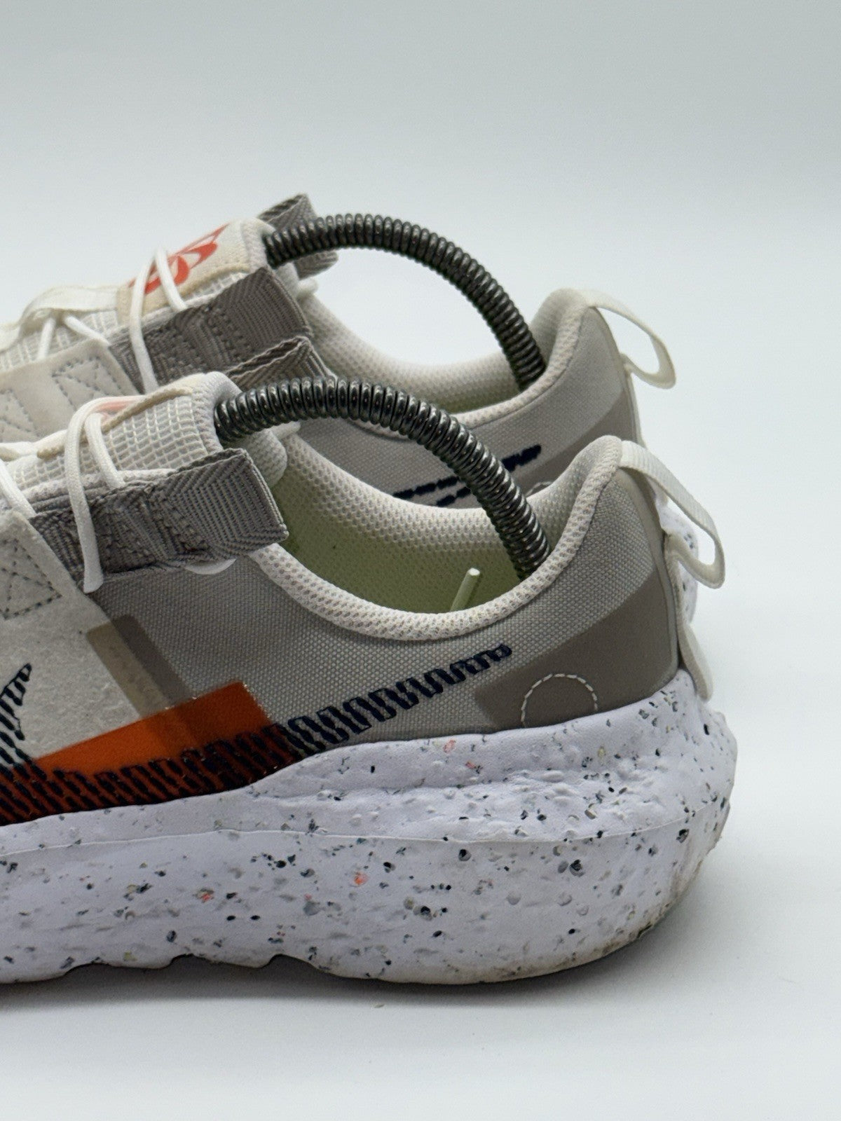 (2022) Nike Crater Impact Cream x Orange Retro Trainers Size UK 8