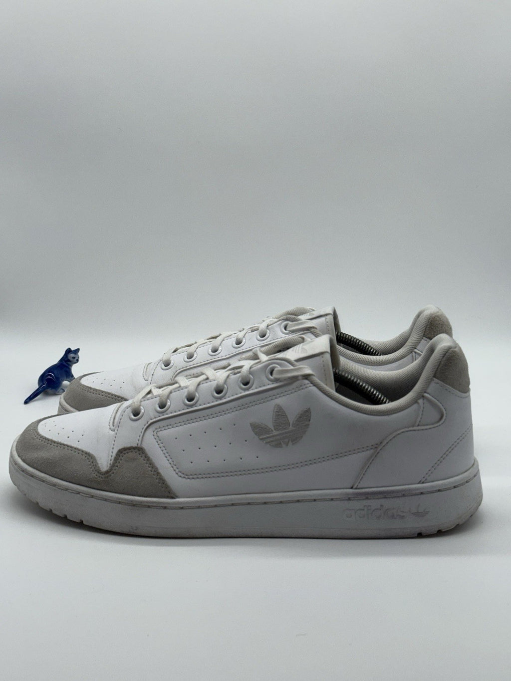 adidas Originals NY 90 Trainers White x Grey Size UK 12 (JI1899)