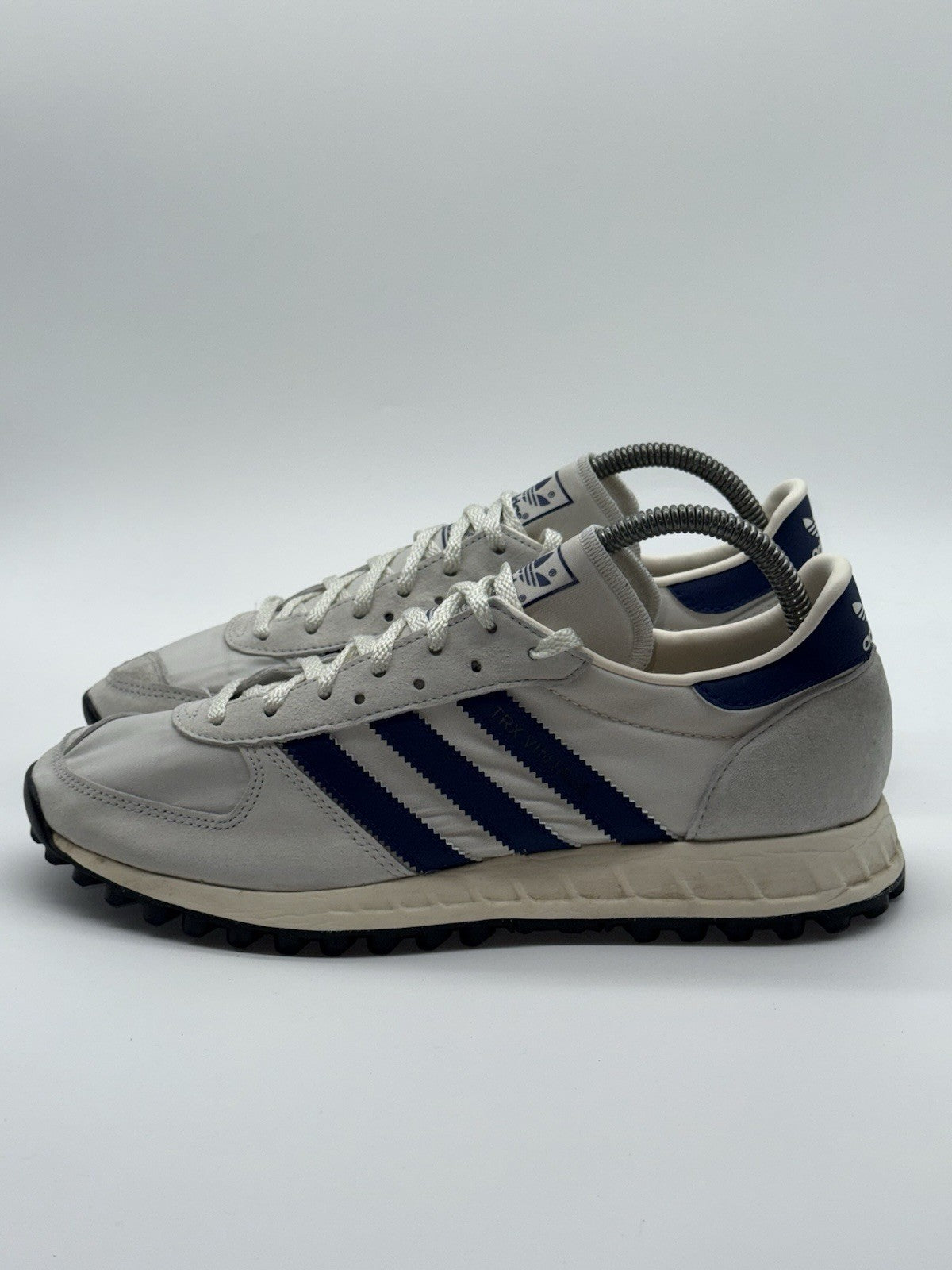 (2020) adidas TRX Vintage Chalk White Grey x Navy Suede Men's UK 8