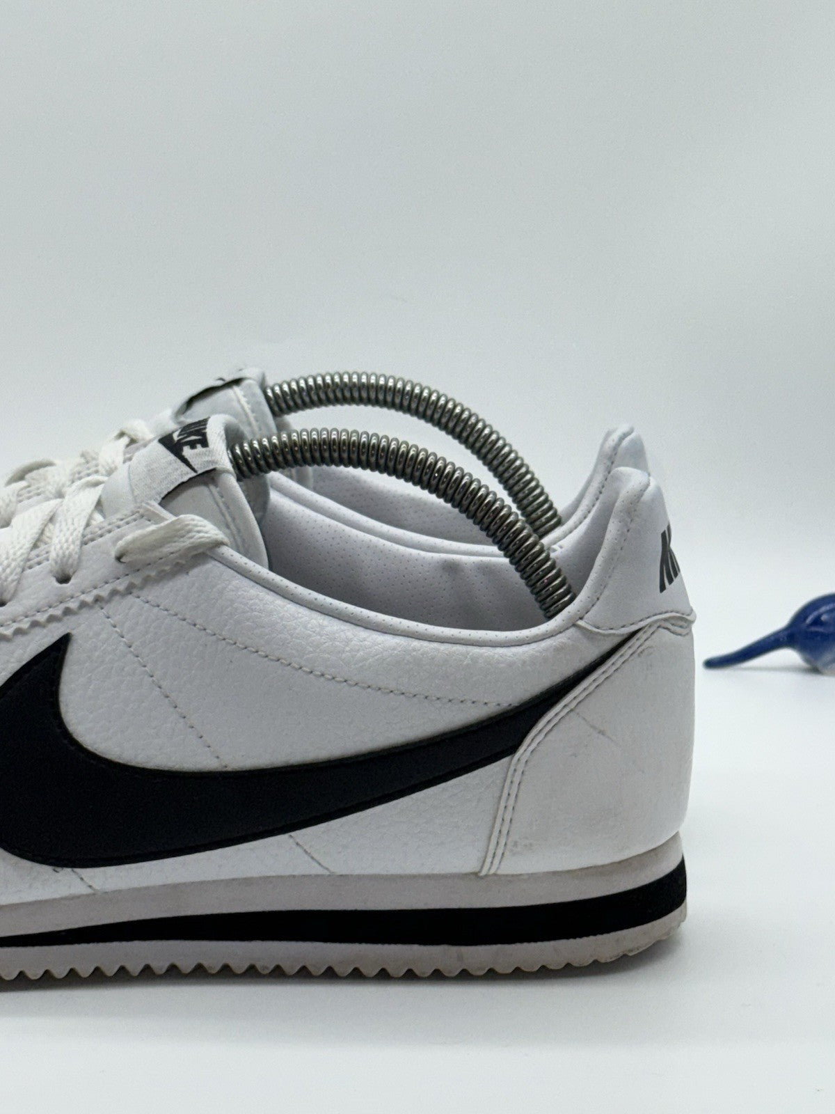 Nike Classic Cortez Leather OG Trainers (2018) White/Black Retro- UK 7.5 EU 42