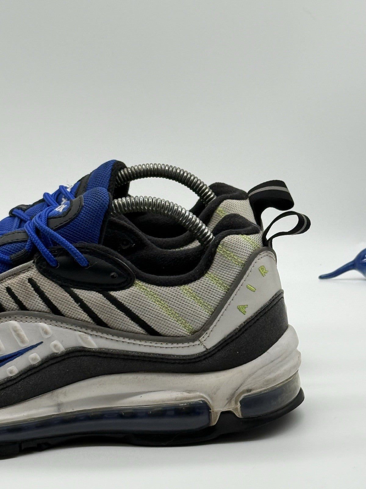 (2019) Nike Air Max 98 Racer Blue Volt White Grey Trainers UK 7 (640744-103)
