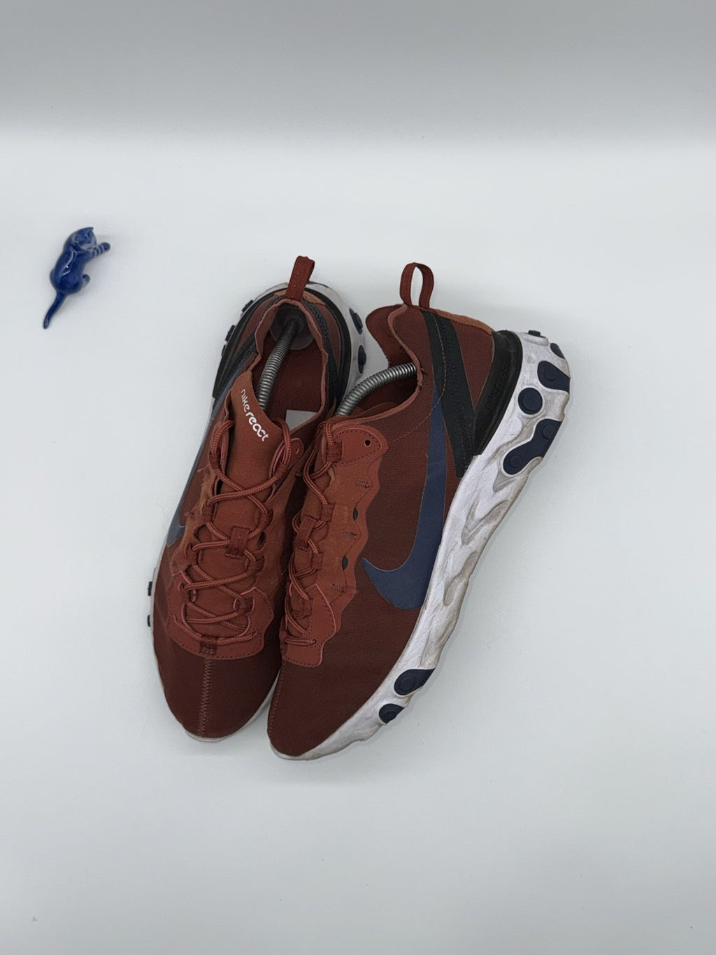 (2018) Nike React Element 55 Mars Stone Midnight Navy Men's UK 10 - BQ6166-600