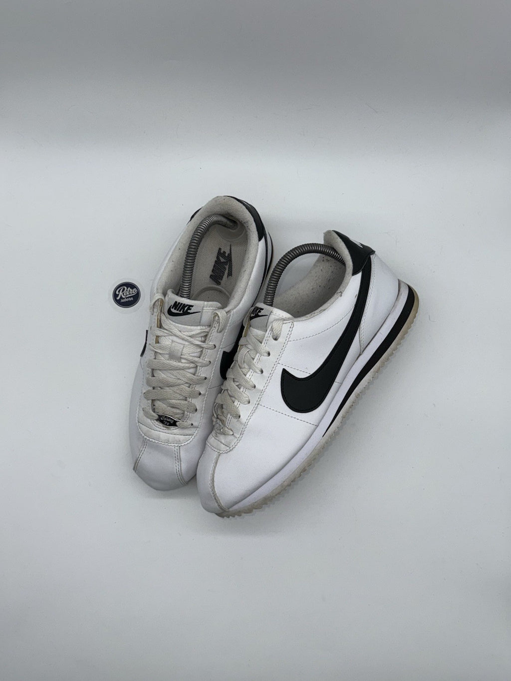 Nike Cortez Basic Leather 'White x Black' trainers – UK 7