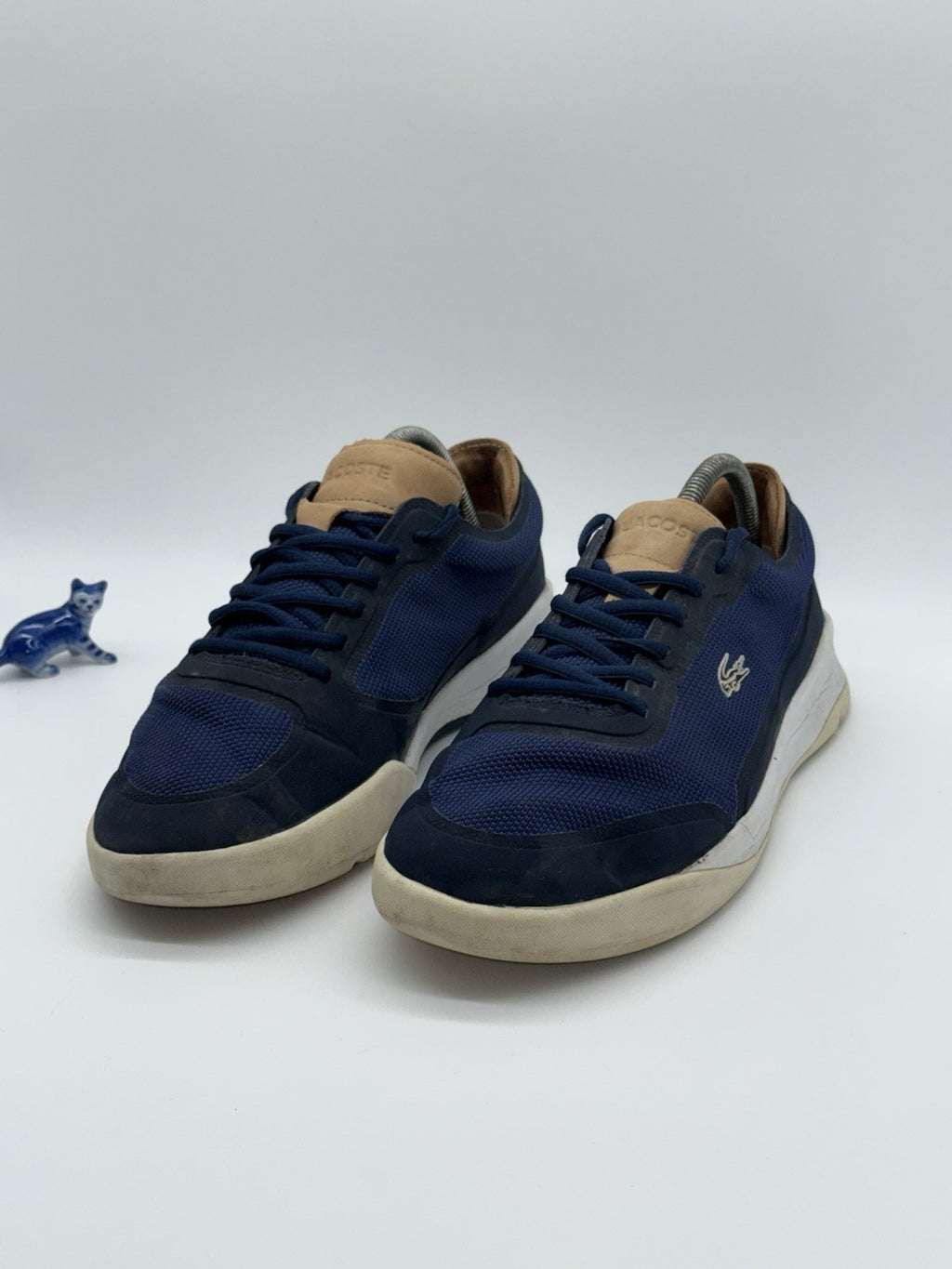 Men’s Lacoste LT Spirit Elite Navy Blue Trainers Size UK 9