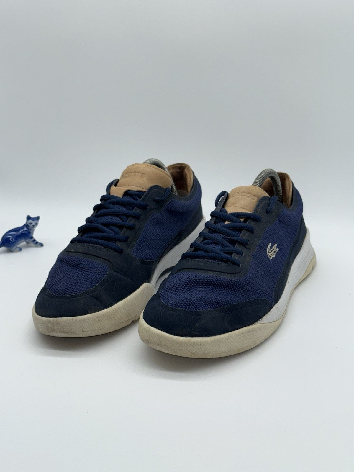 Men’s Lacoste LT Spirit Elite Navy Blue Trainers Size UK 9