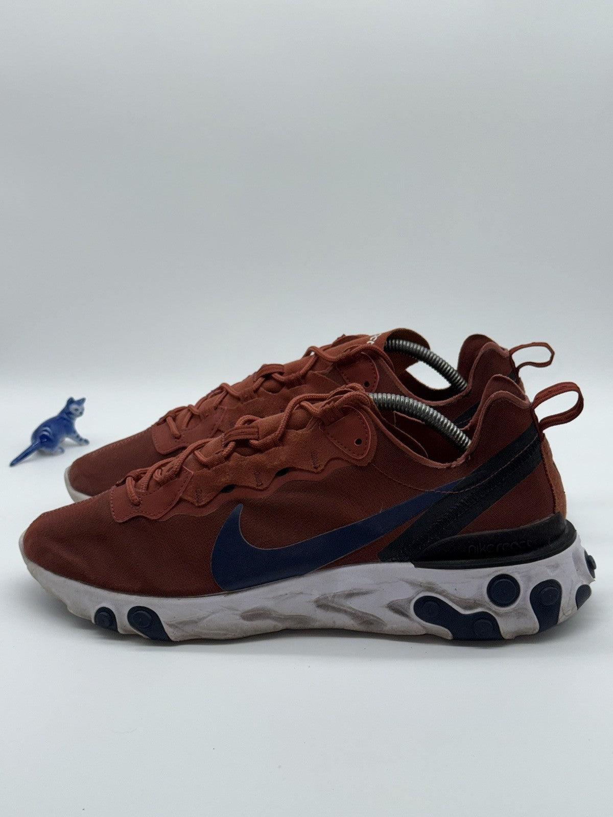 (2018) Nike React Element 55 Mars Stone Midnight Navy Men's UK 10 - BQ6166-600