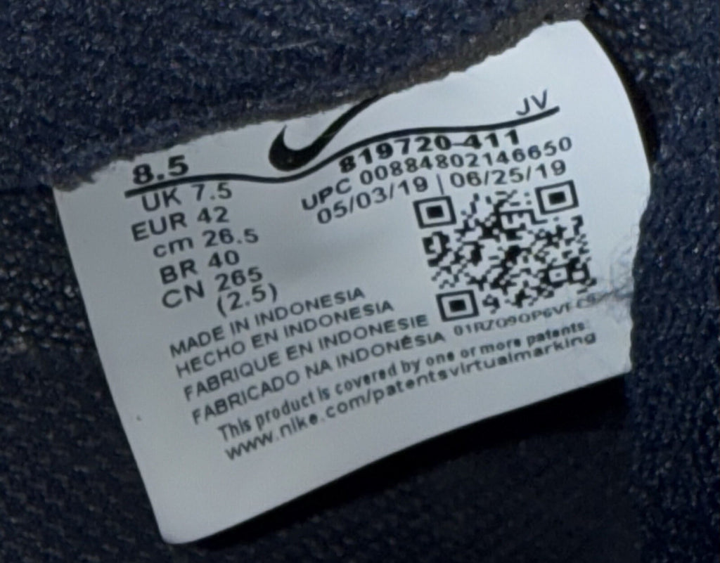 (2019) Nike Cortez Basic Nylon Obsidian Blue Size UK 7.5 EUR 42 (819720-411)