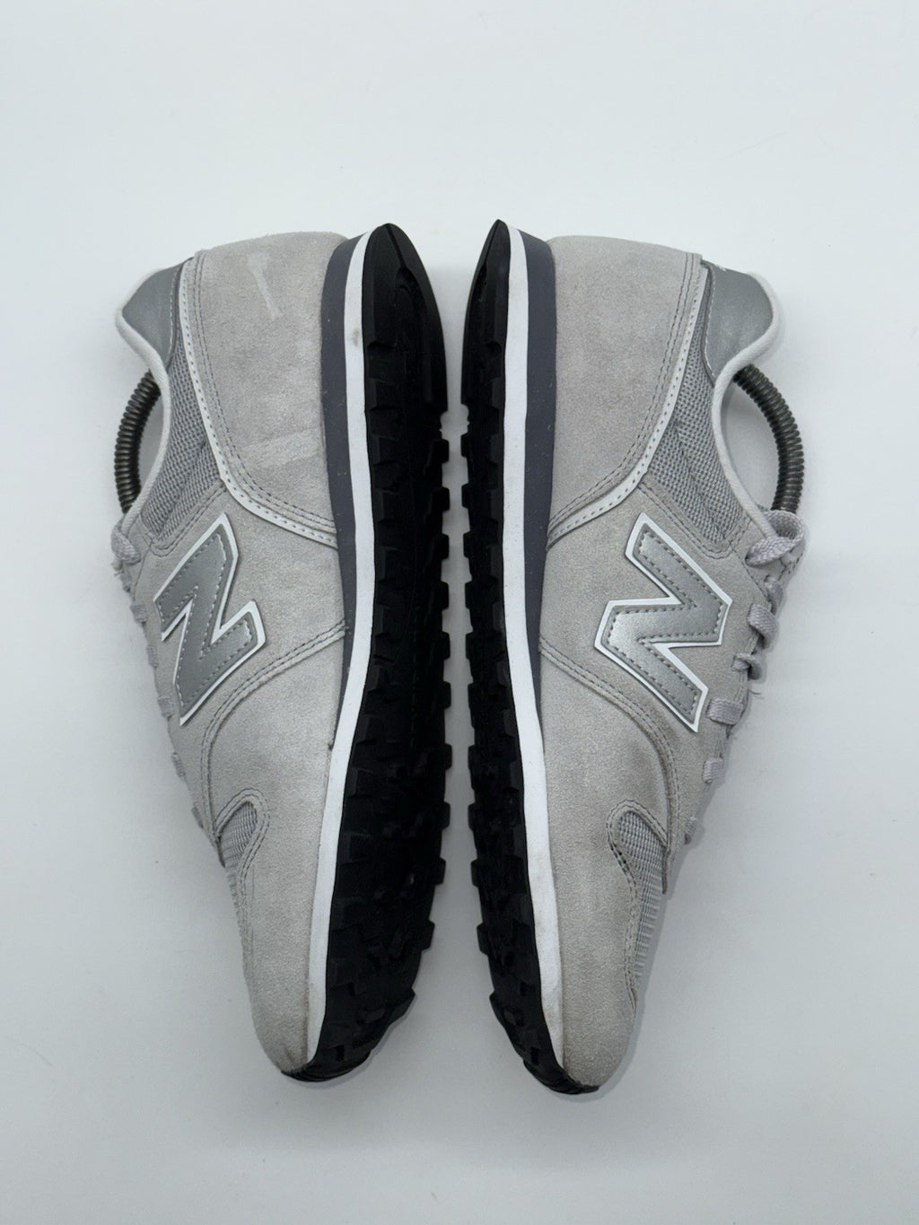 New Balance 373 Light Grey x White Trainers Size UK 8