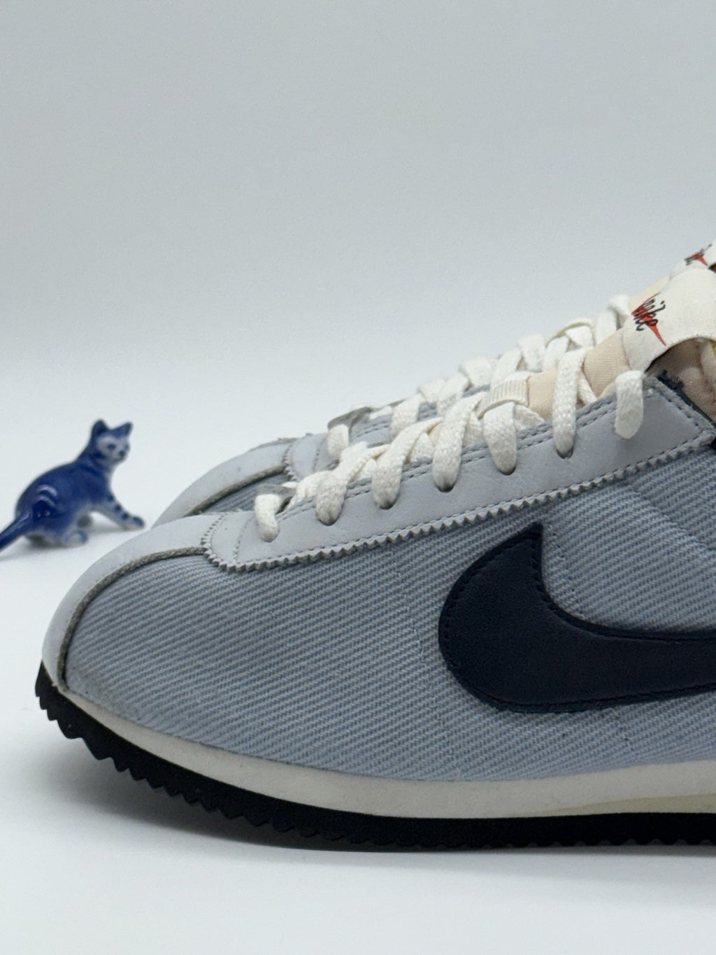 Nike Cortez Armory Light Blue Denim Retro Trainers Size UK 7.5