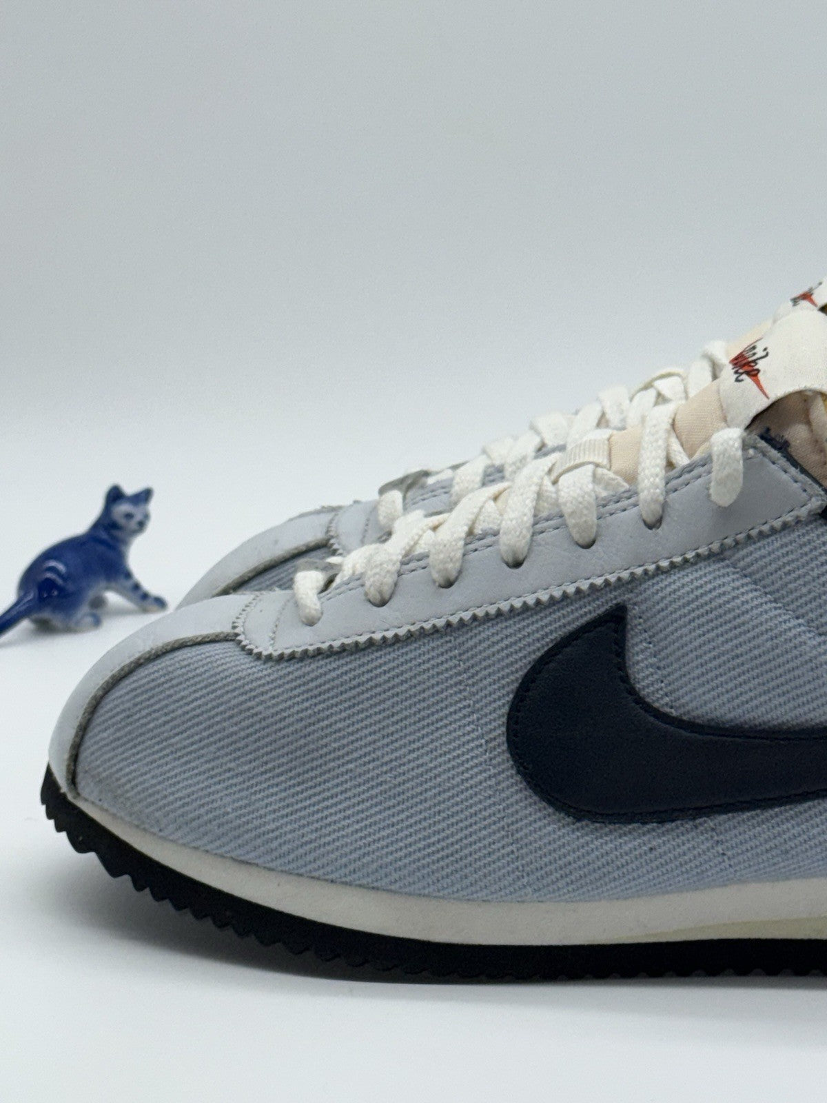 Nike Cortez Armory Light Blue Denim Retro Trainers Size UK 7.5