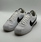 (2019) Nike Cortez Basic Leather OG Trainers - White Black - UK 7.5 (819719-100)