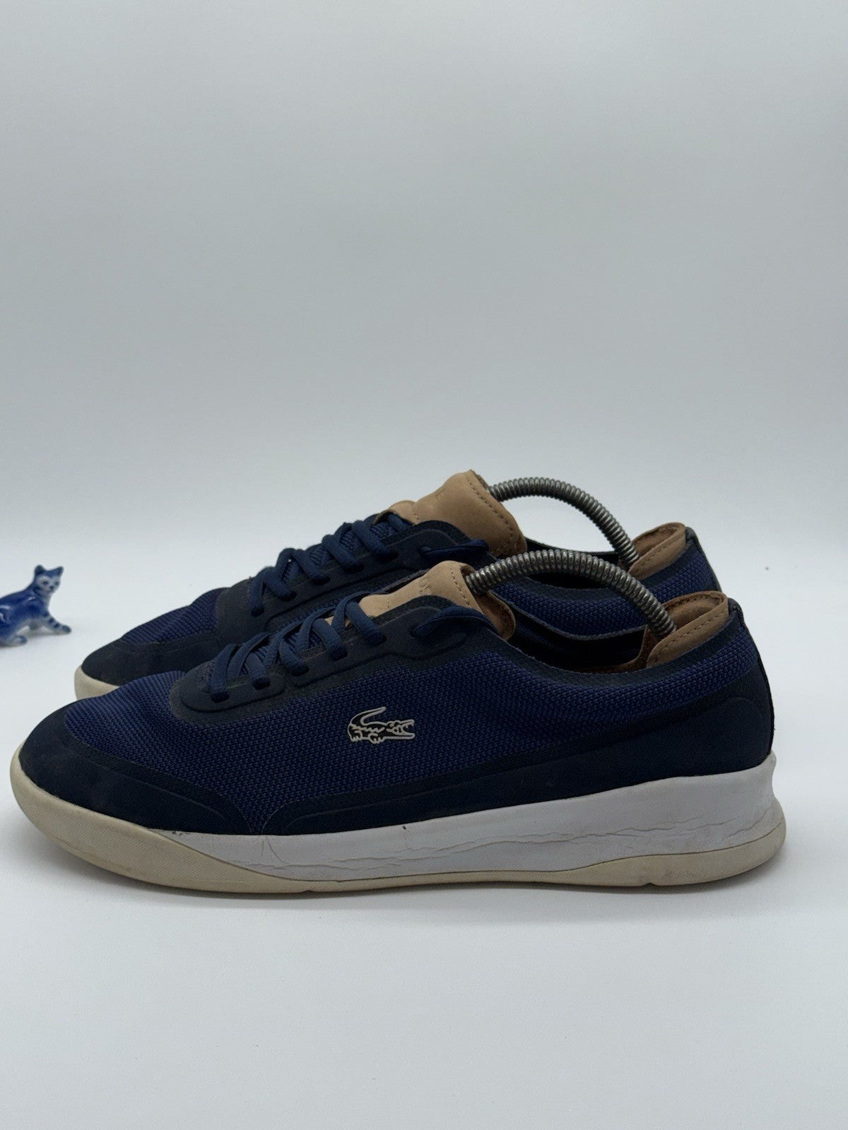 Men’s Lacoste LT Spirit Elite Navy Blue Trainers Size UK 9