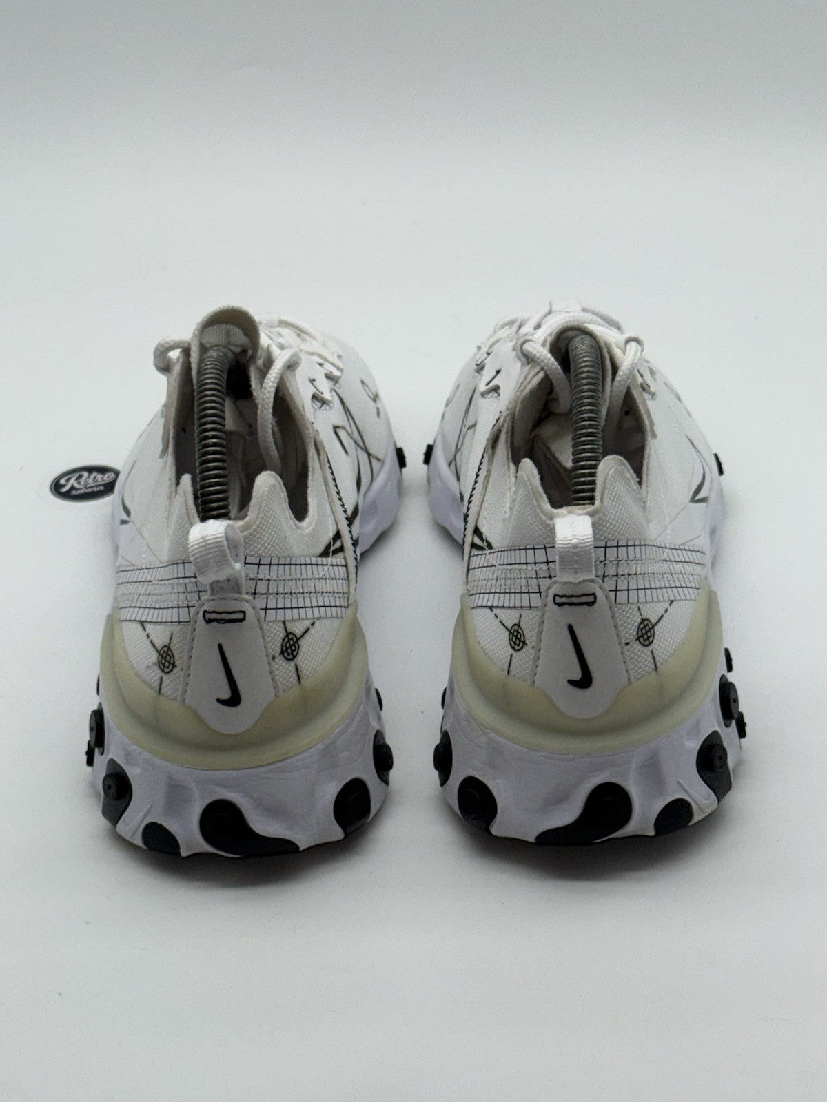 Nike React Element 55 'Schematic' White x Black (2019) – UK 7.5