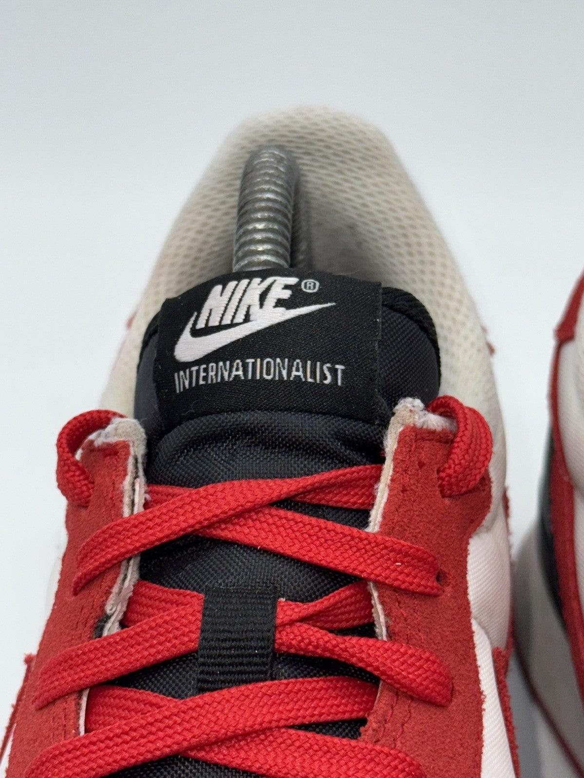 Nike ID Retro Internationalist Custom Trainers Red x White x Black UK 7.5