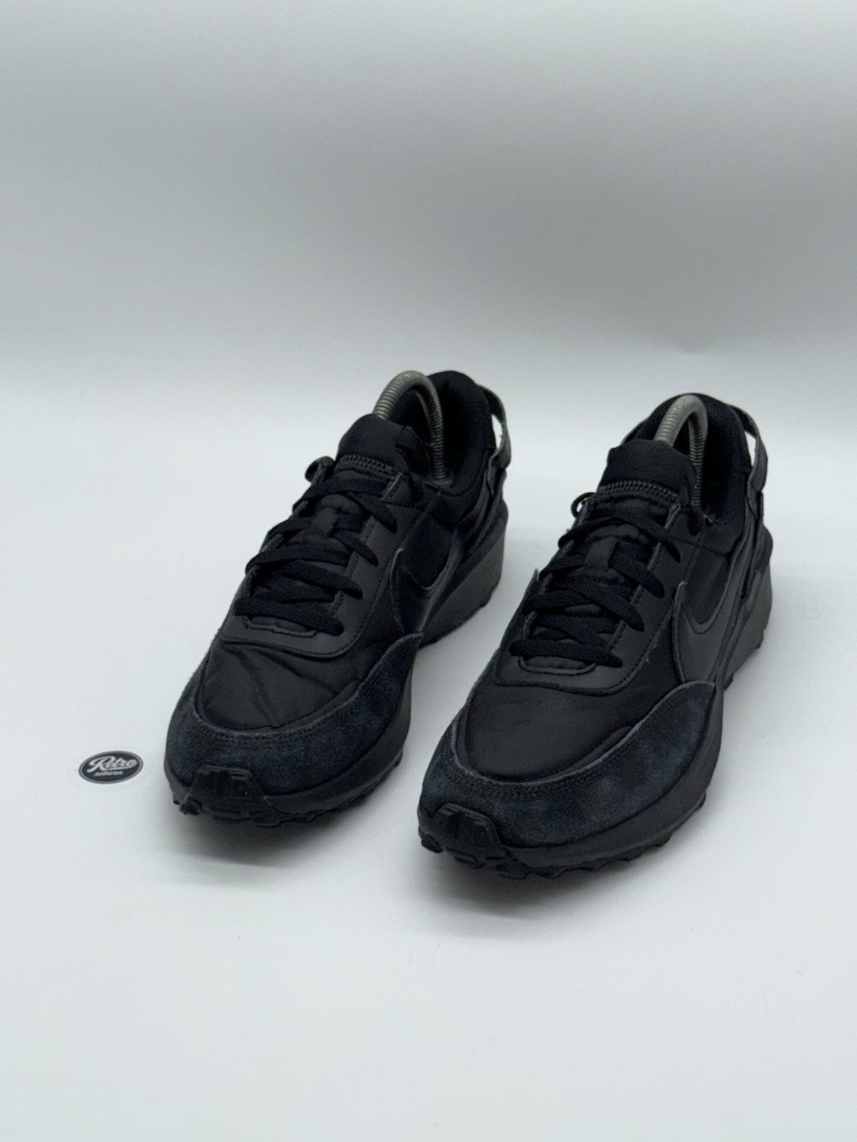 Nike Waffle Debut 'Triple Black' (2022) – UK 7.5