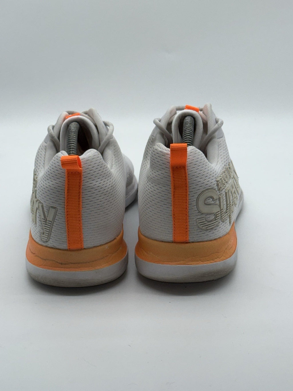 Men’s Superdry Hyper Core Lightweight Runner Trainers UK 9 White x Orange