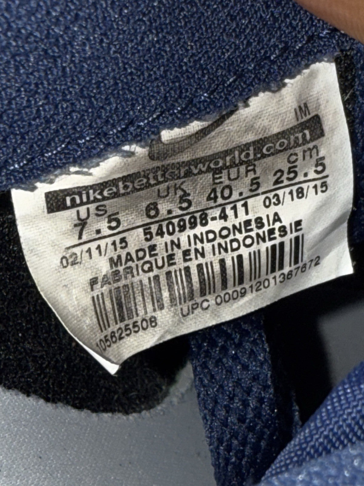 Nike Classic Cortez Leather 'Midnight Navy x White' (2014) – UK 6.5
