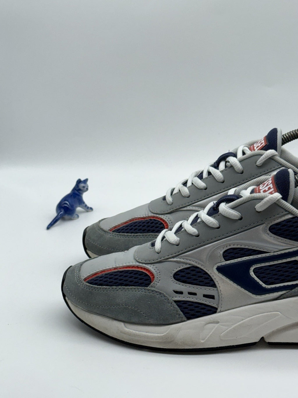 Diesel S-Serendipity Grey x Navy x Red Trainers Men’s UK 7
