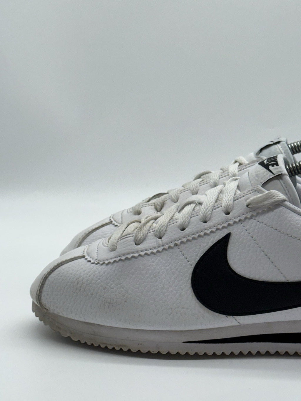 Nike Classic Cortez Leather OG Trainers (2018) White/Black Retro- UK 7.5 EU 42
