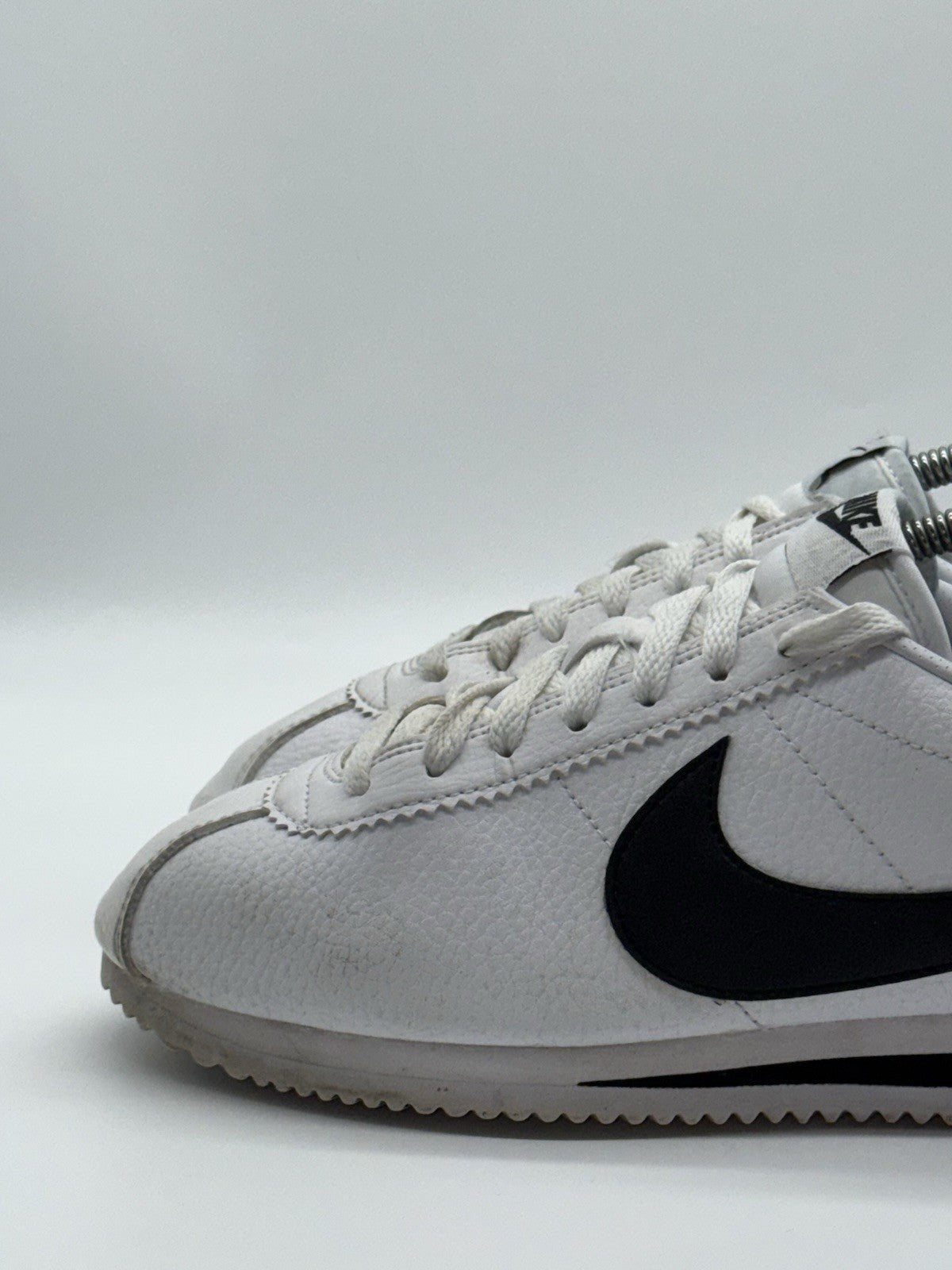 Nike Classic Cortez Leather OG Trainers (2018) White/Black Retro- UK 7.5 EU 42
