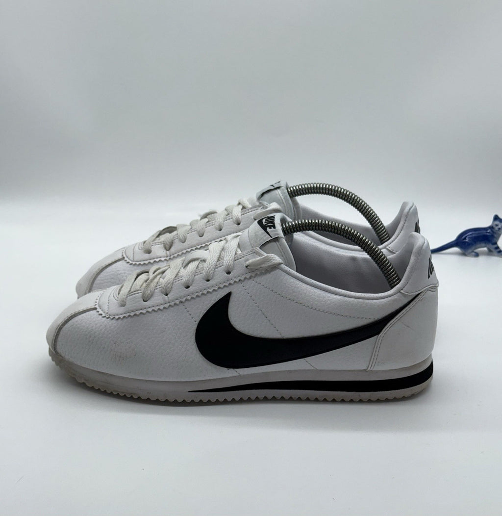 Nike Classic Cortez Leather OG Trainers (2018) White/Black Retro- UK 7.5 EU 42