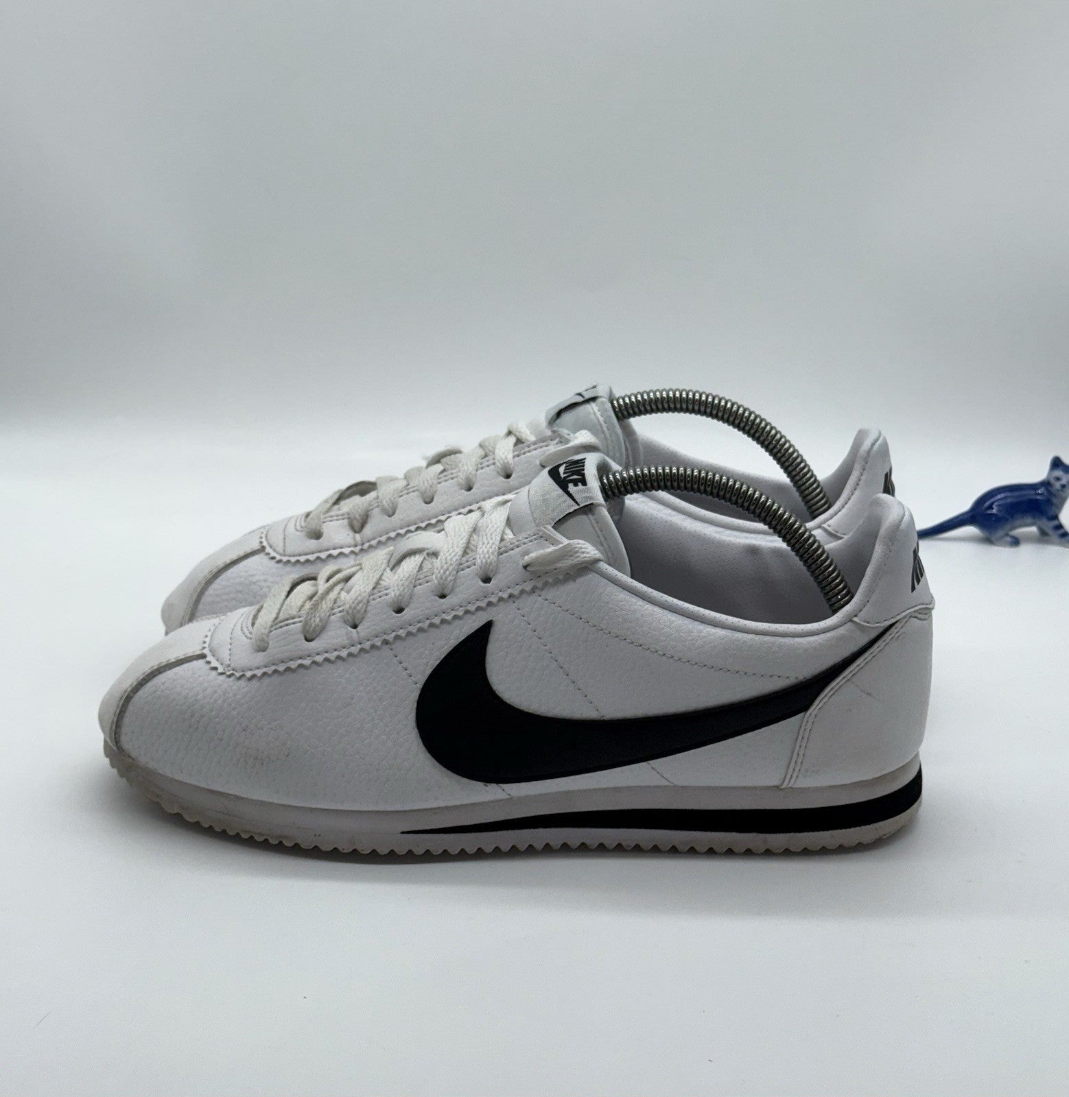 Nike Classic Cortez Leather OG Trainers (2018) White/Black Retro- UK 7.5 EU 42