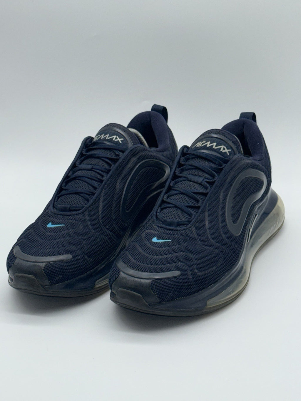 (2019) Nike Air Max 720 Obsidian Navy Blue Retro Trainers UK 10.5