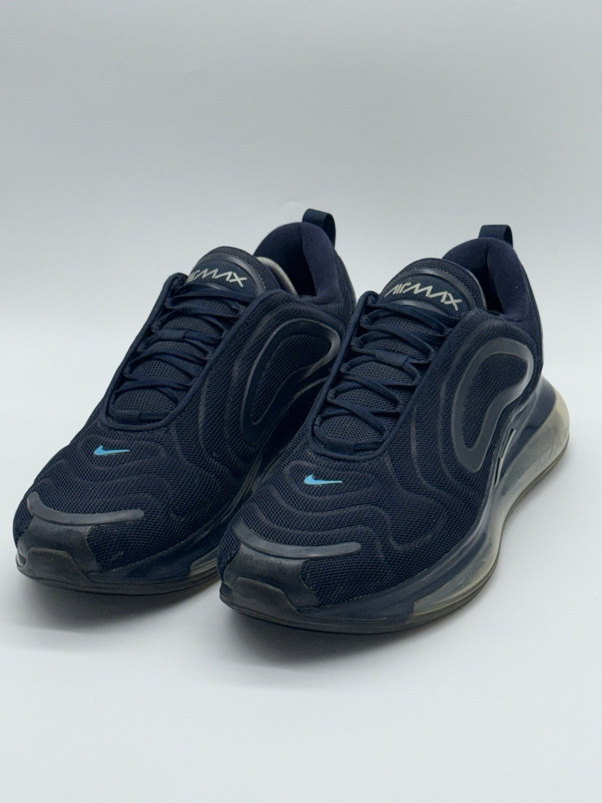 (2019) Nike Air Max 720 Obsidian Navy Blue Retro Trainers UK 10.5