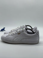 Men’s Puma Basket Vulc White Low Top Trainers Size UK 9