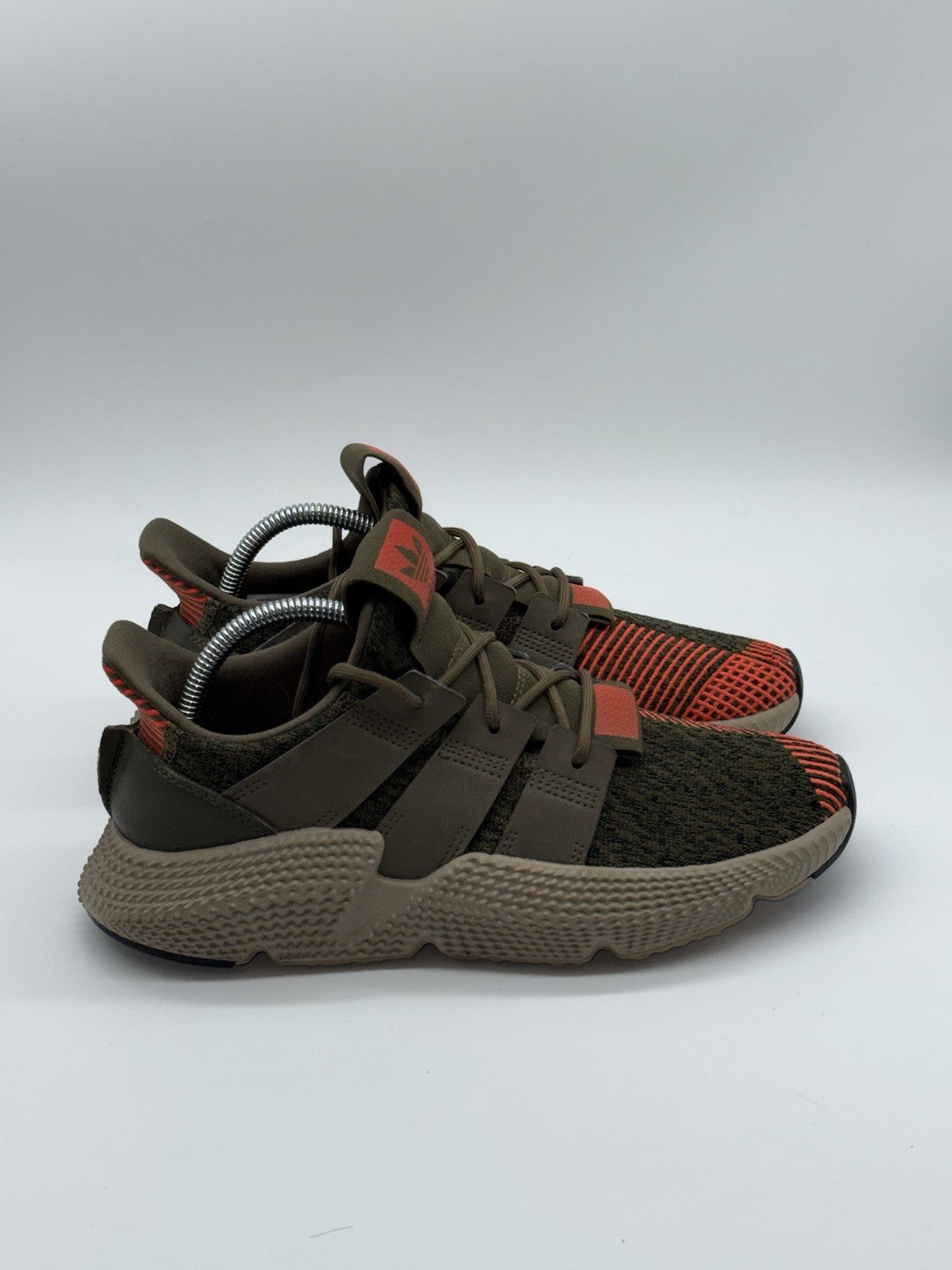 (2017) Adidas Prophere Olive Green Orange Retro Trainers Size UK 6
