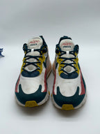 Nike Trainers Air Max 270 React White Teal Yellow Red Running Gym Men’s UK 8.5