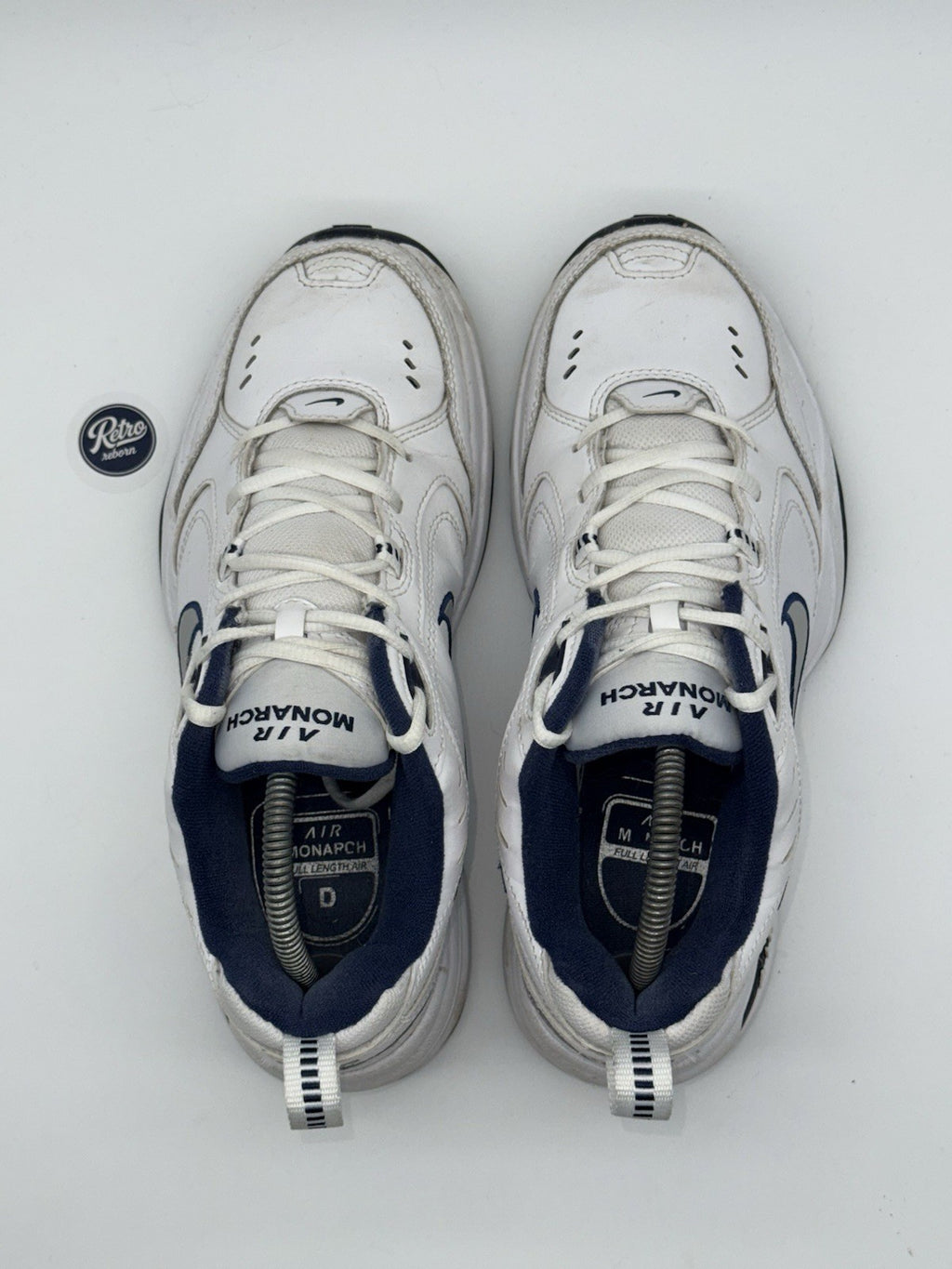 Nike Air Monarch IV 'White x Navy' – UK 7