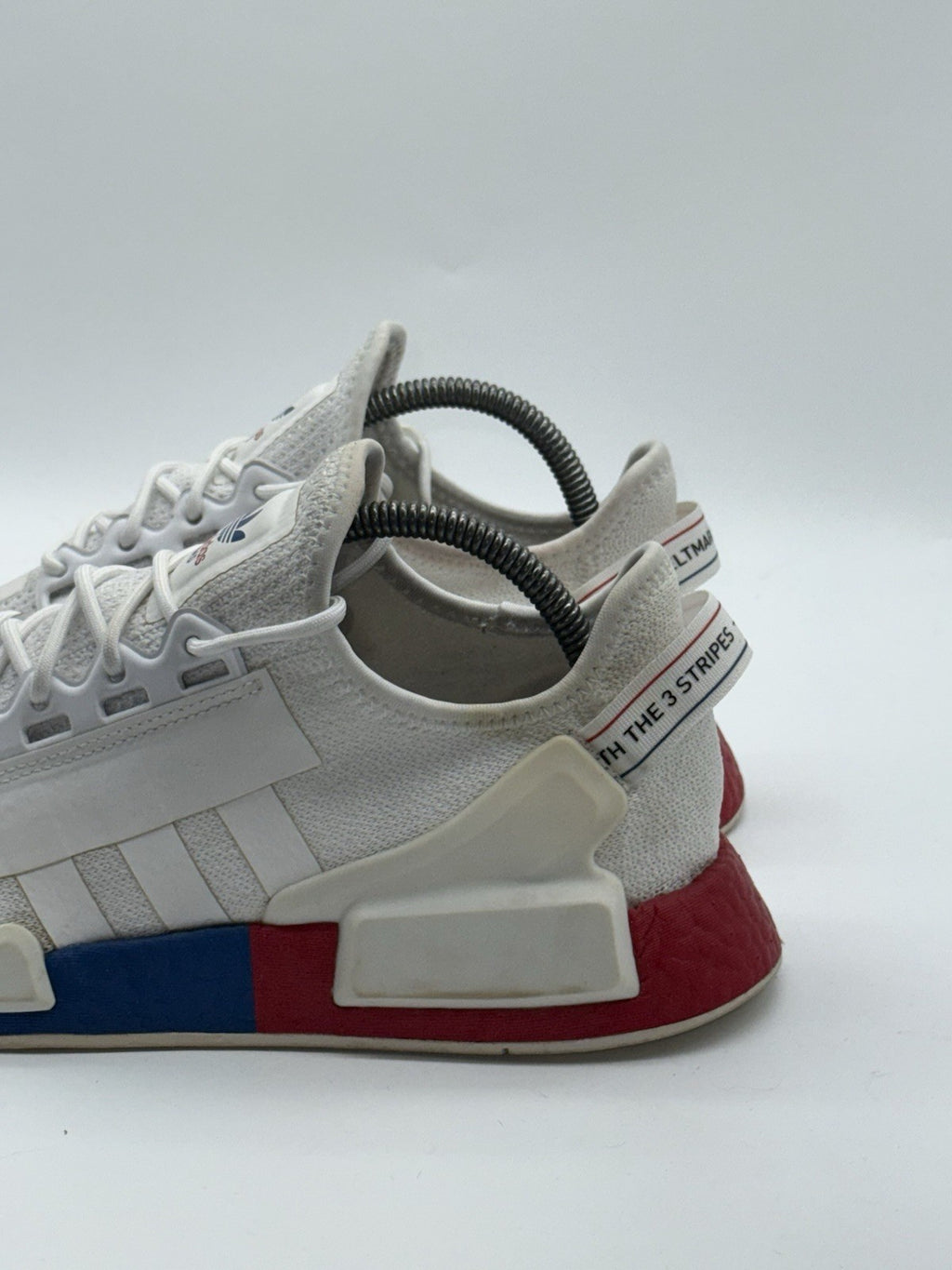 Adidas NMD R1 V2 White x Lush Red x Blue UK Size 7.5 FX4148