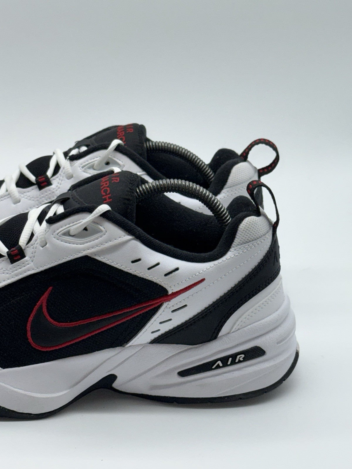 Nike Air Monarch IV 'White x Black x Red' (2023) – UK 9