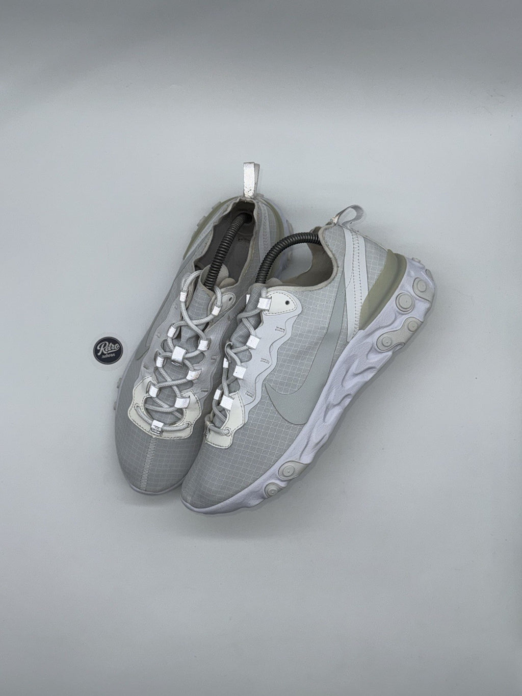 Nike React Element 55 'Pure Platinum x White' (2018) – UK 7.5