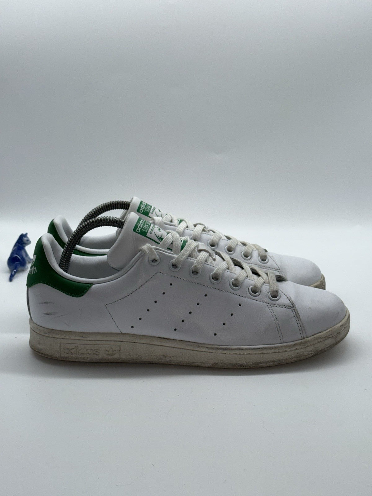 adidas Originals Men's Stan Smith Leather Trainers White x Green UK 8