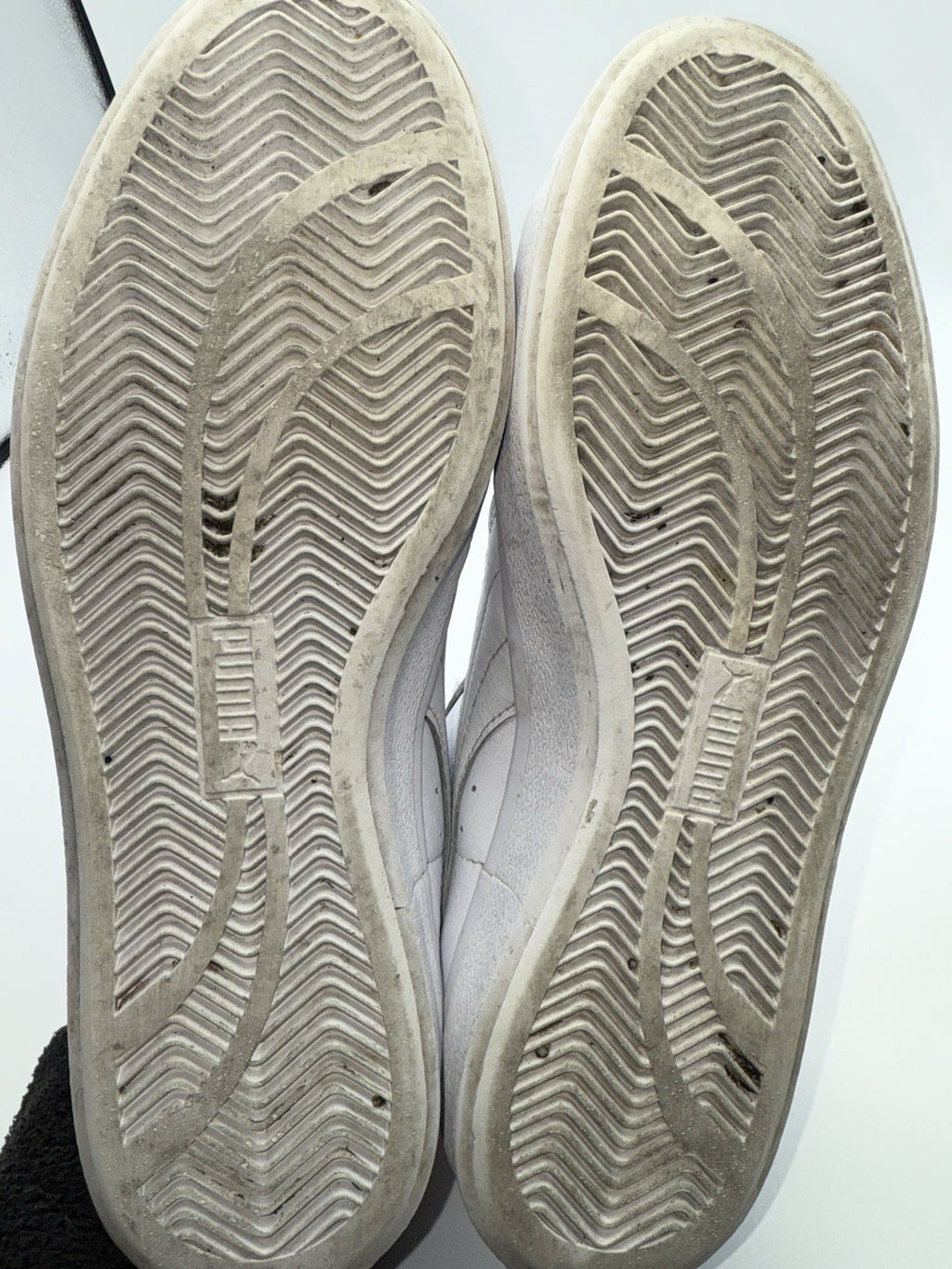 Men’s Puma Basket Vulc White Low Top Trainers Size UK 9