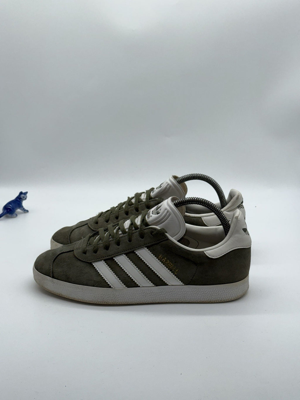 Adidas Gazelle Olive Green White Suede Men’s UK 7 (CQ1784)