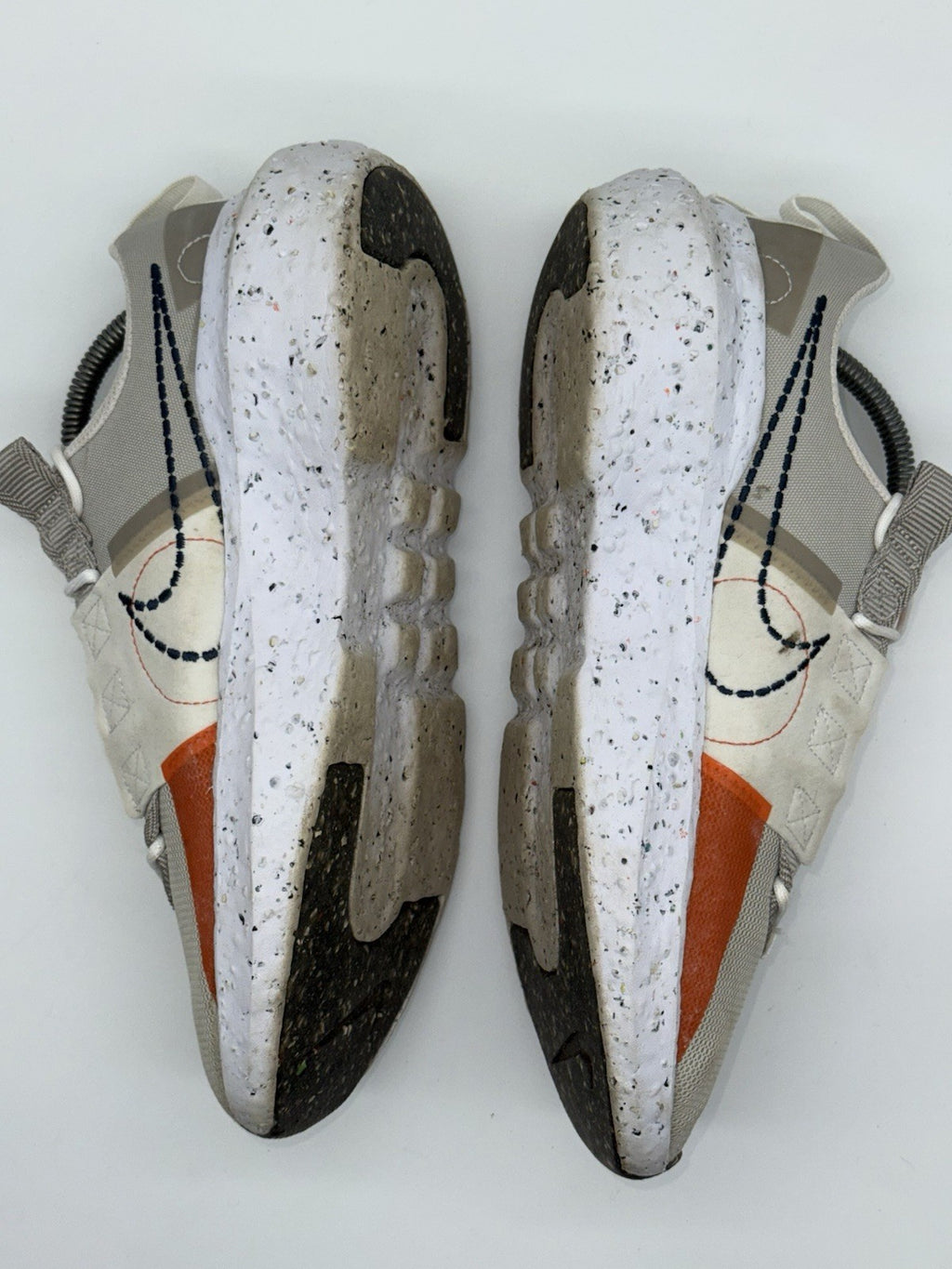 (2022) Nike Crater Impact Cream x Orange Retro Trainers Size UK 8