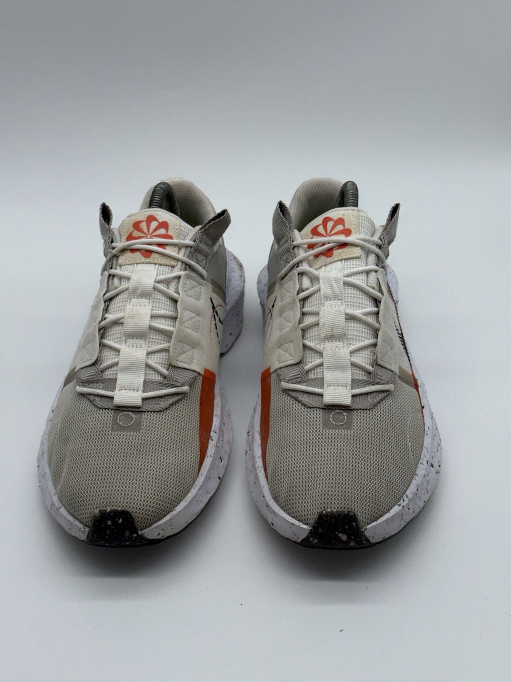(2022) Nike Crater Impact Cream x Orange Retro Trainers Size UK 8