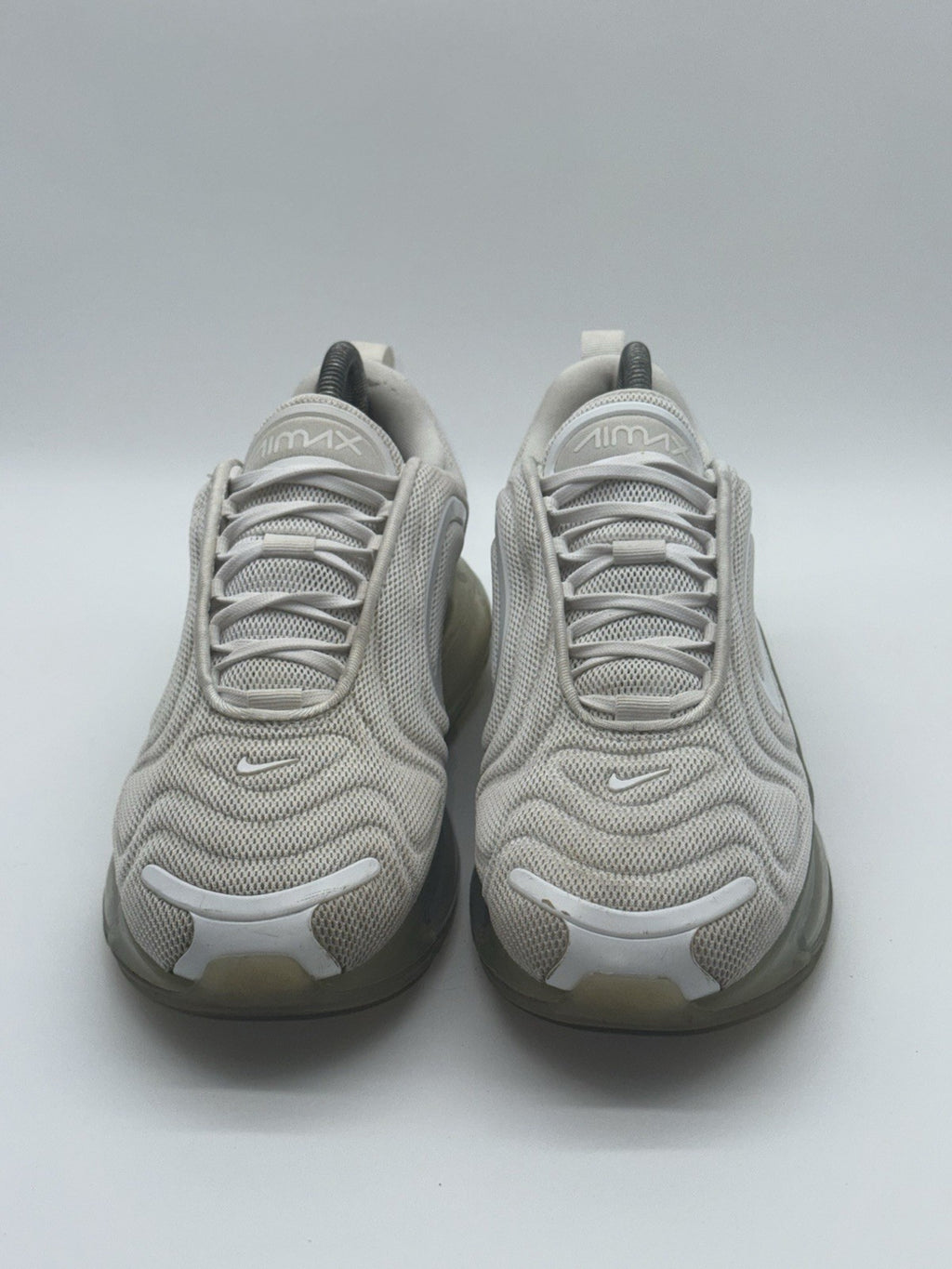 Nike Air Max 720 White Metallic Platinum Trainers Size UK 7.5 (AO2924-100)