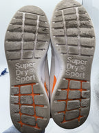 Men’s Superdry Hyper Core Lightweight Runner Trainers UK 9 White x Orange