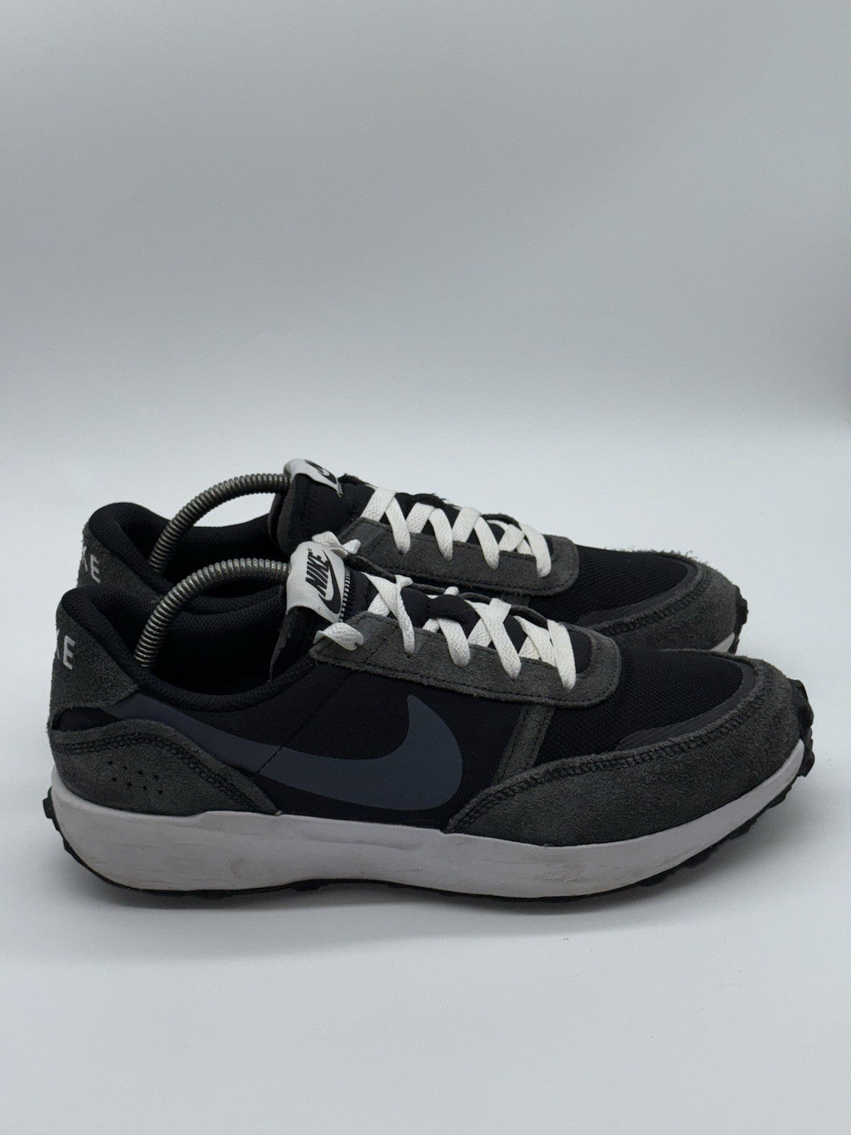 (2024) Nike Waffle Debut Retro Trainers Black x Grey Men’s UK 9.5